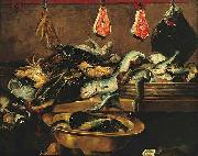 Frans Snyders Fish stall Germany oil painting artist